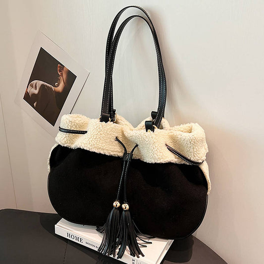 RETRO STITCHING LARGE CAPACITY TOTE BAG_CWAB1575