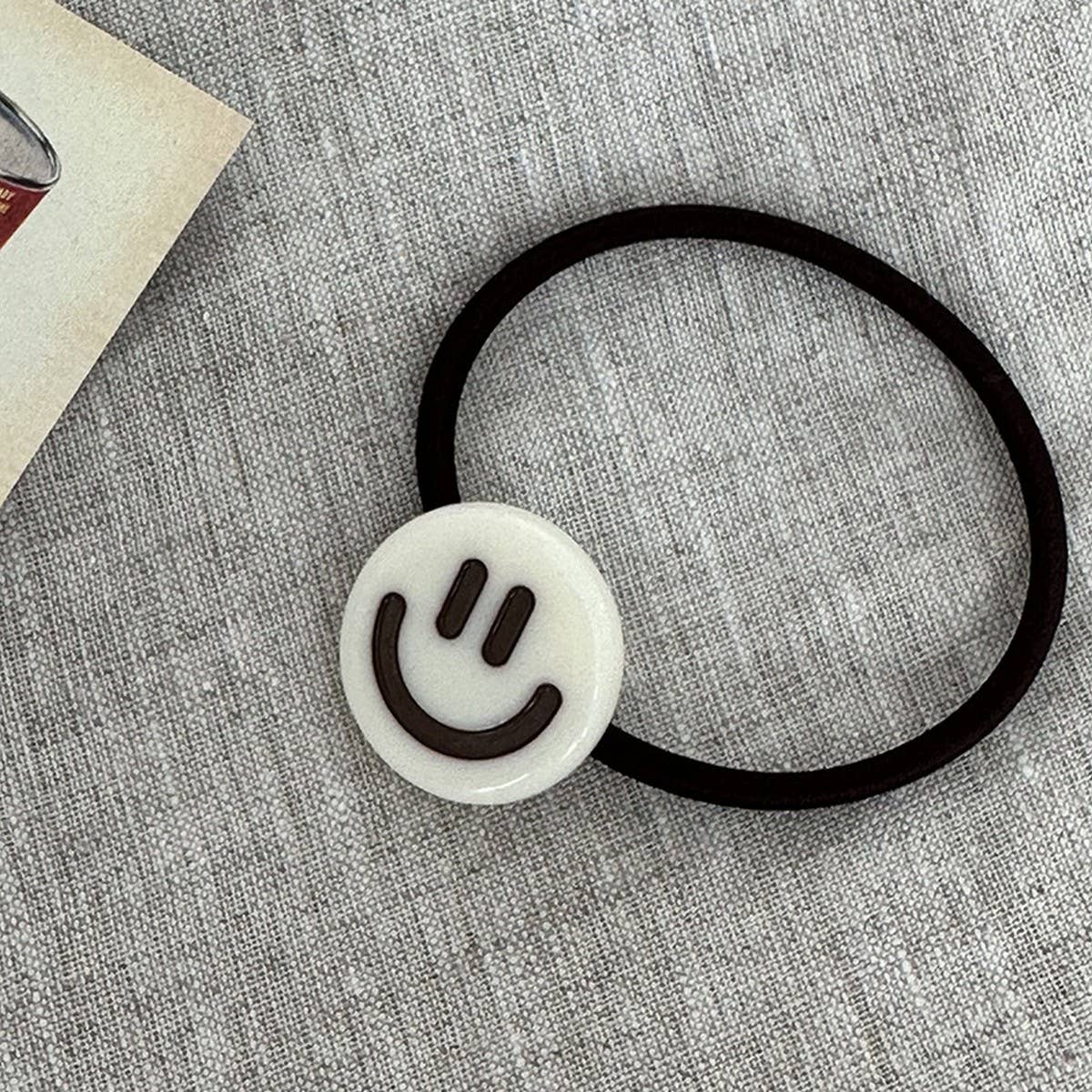 SMILEY FACE HAIR TIES_CWAHA0340