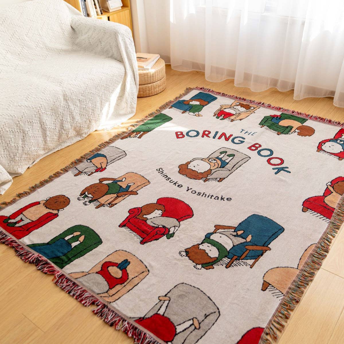 MULTIFUNCTIONAL BLANKET WITH OIL PAINTING PATTERN