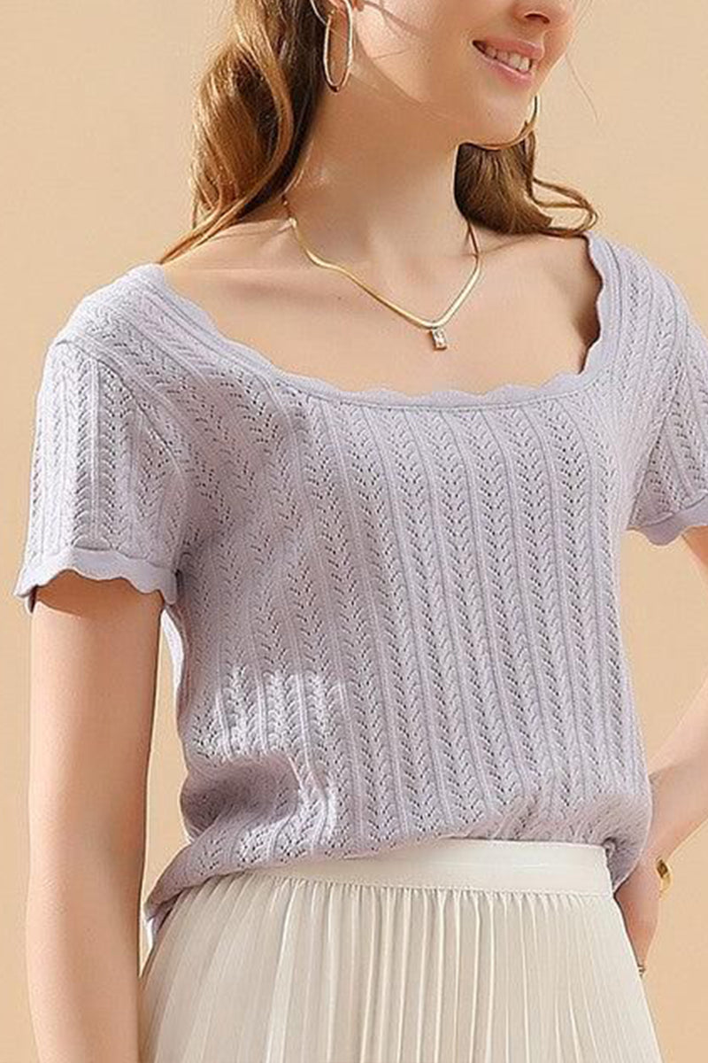 DEEP ROUND NECK DAILY TOP