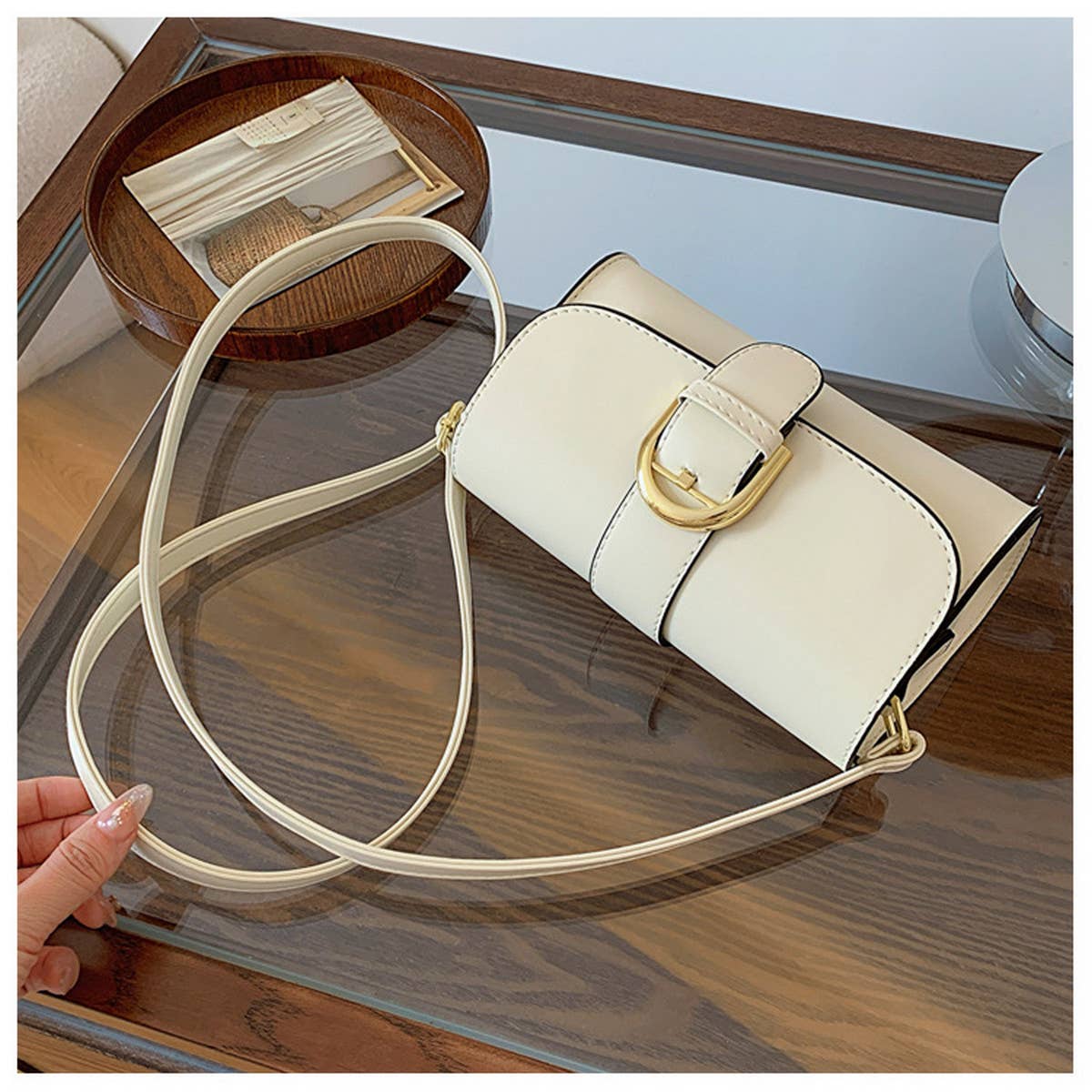 2024 NEW BUCKLE SHOULDER MESSENGER BAG_CWAB2760