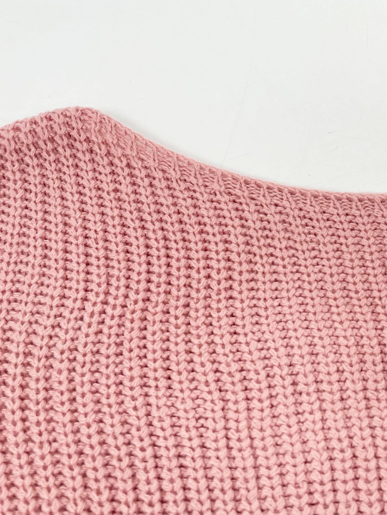 Solid-color loose pullover one-shoulder sweater