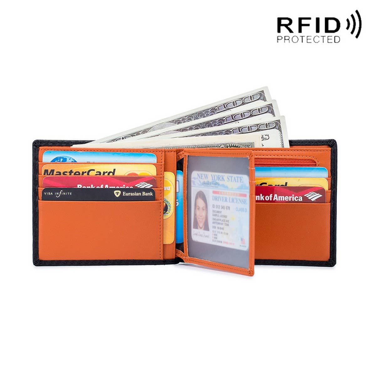 FASHION THIN COIN LEATHER MULTI-LAYER WALLET_CWAB3782