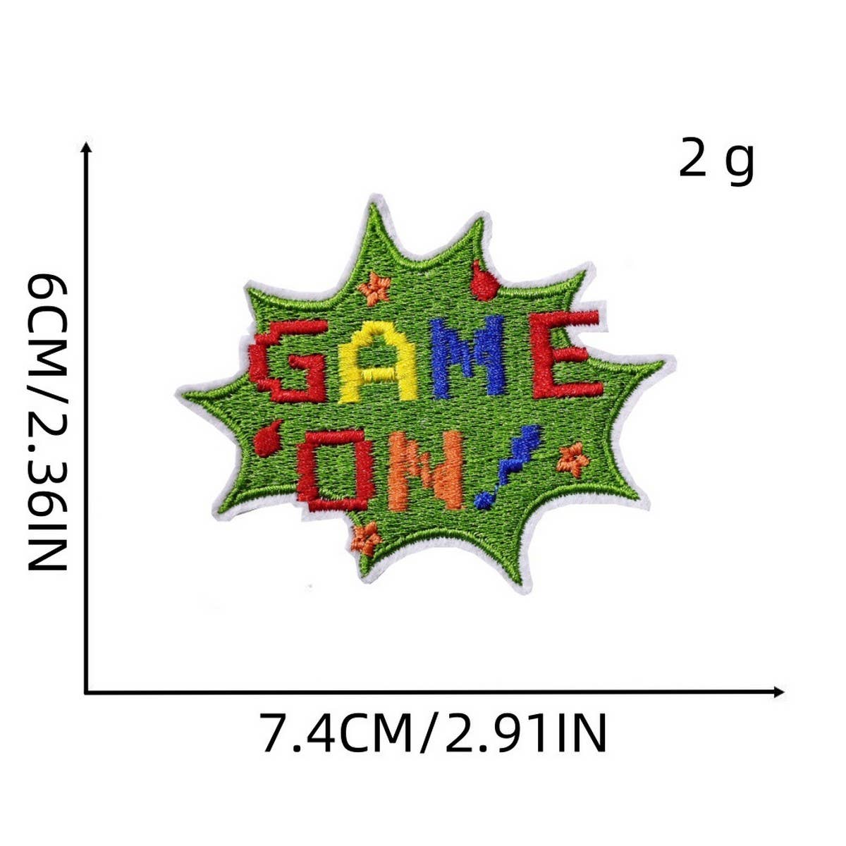 GREEN GAME CARTOON EMBROIDERED PATCH