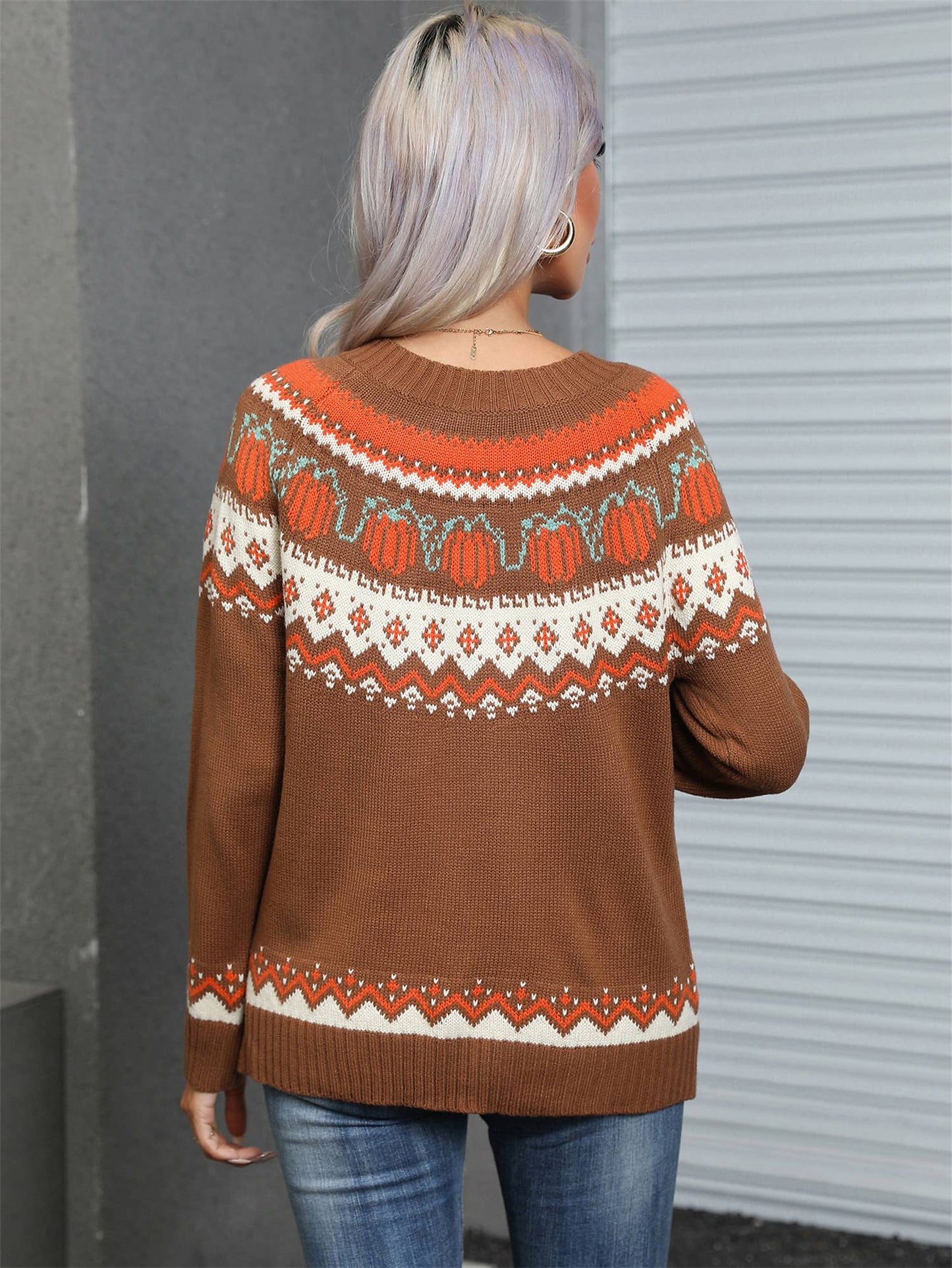 TURTLENECK CHRISTMAS SWEATER WITH LONG SLEEVES