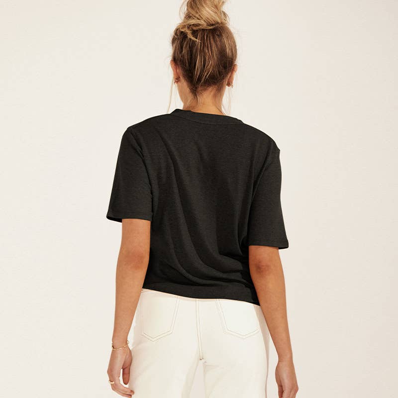 KNITTED LINEN BAMBOO PULLOVER BLOUSE