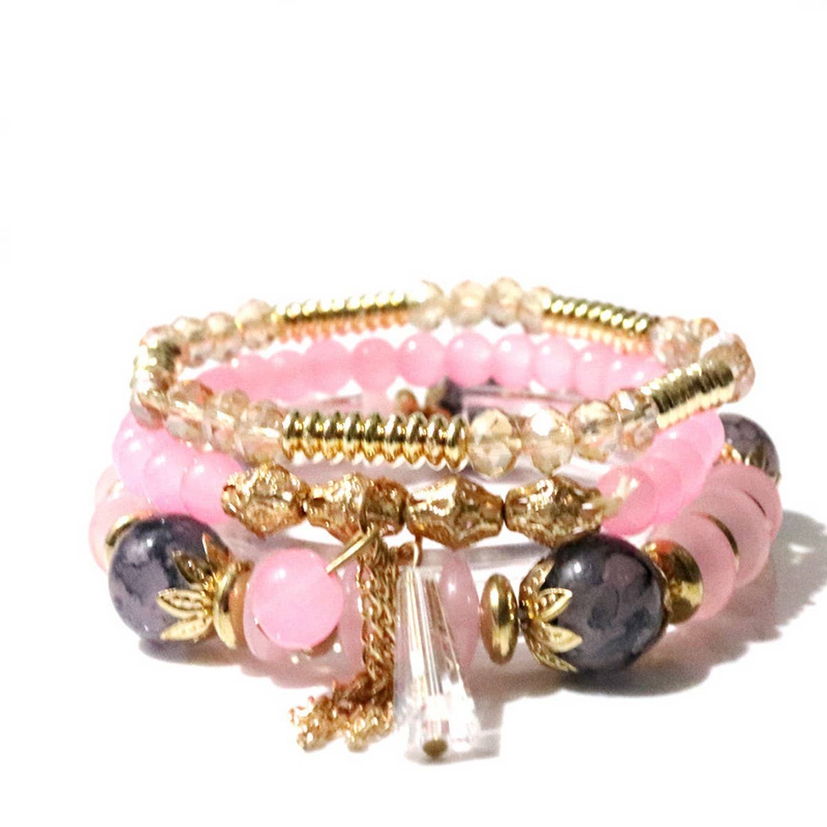 BOHEMIAN MULTI LAYERED CRYSTAL FASHION BRACELET_CWASC0699