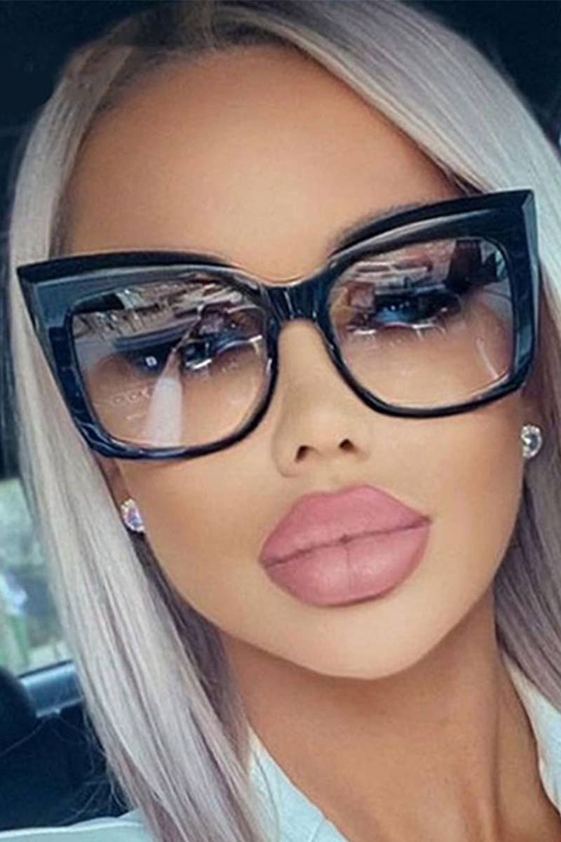 CATS EYE BIG FRAME SUNGLASSES_CWASG0129