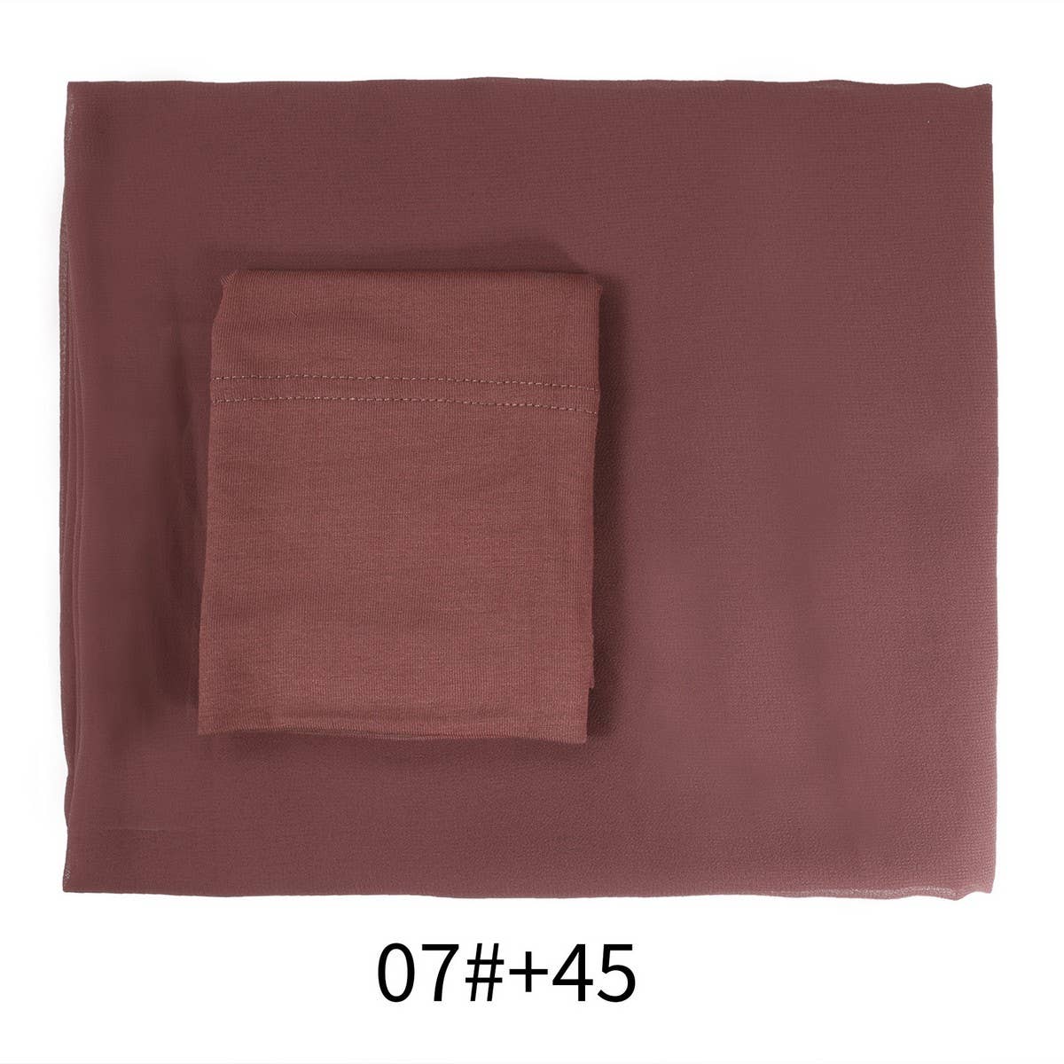 TWO-PIECE CHIFFON SHAWL AND HEADSCARF