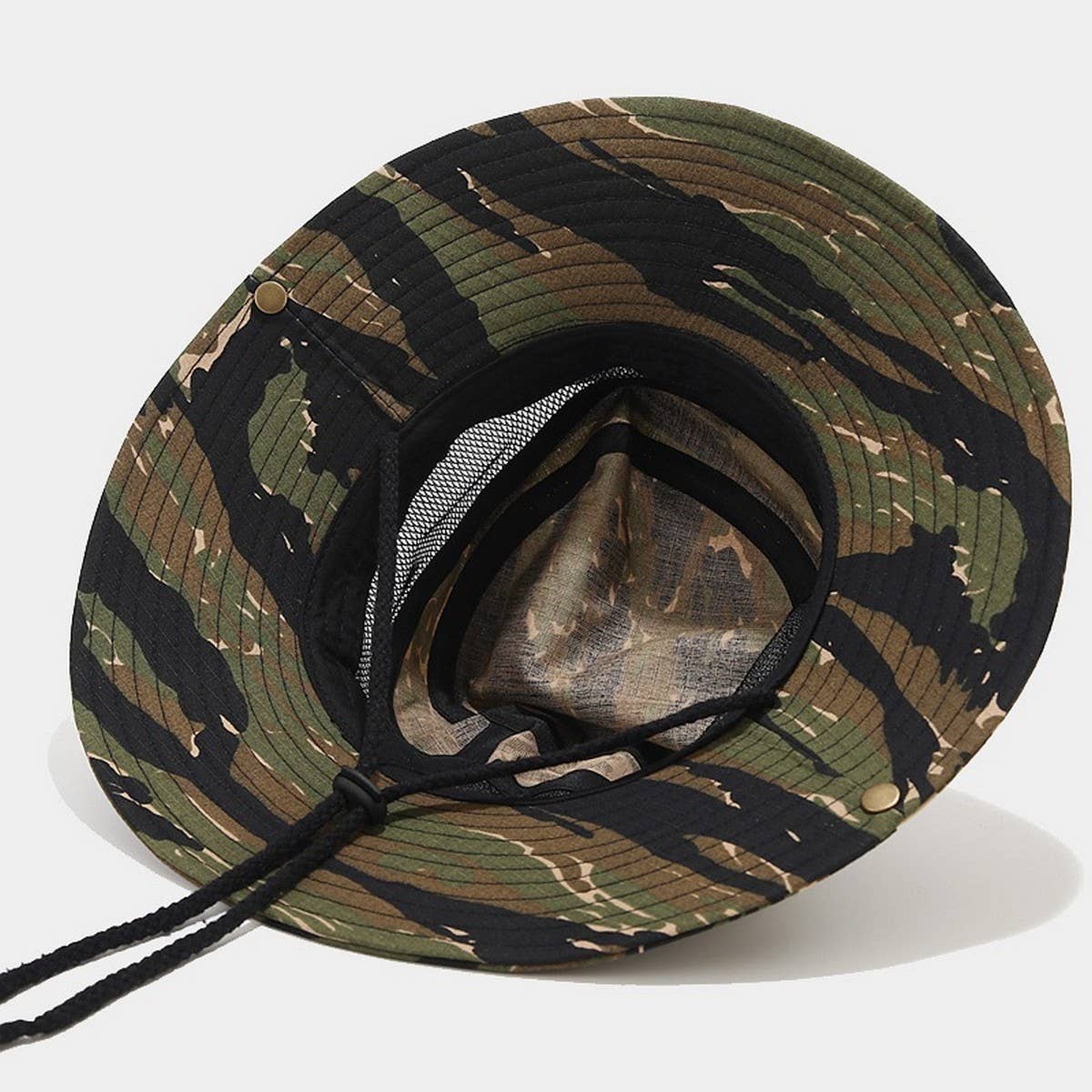 Camouflage Mesh Sun Hat for Hiking & Fishing_CWAH3838