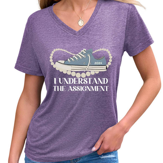 Women's Casual Tee ? Assignment Graphic Print