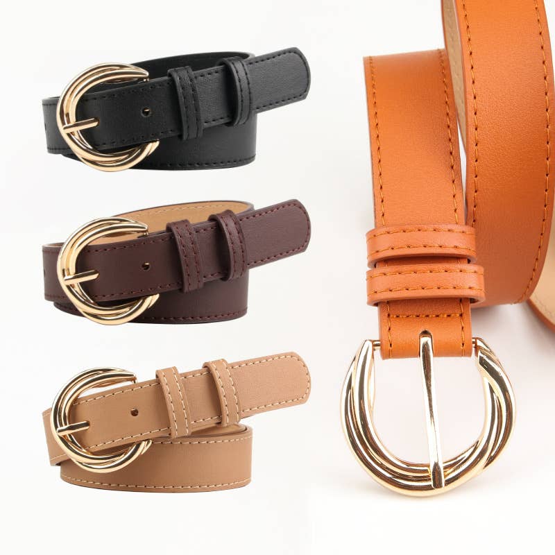 Fashionable versatile and simple alloy belt