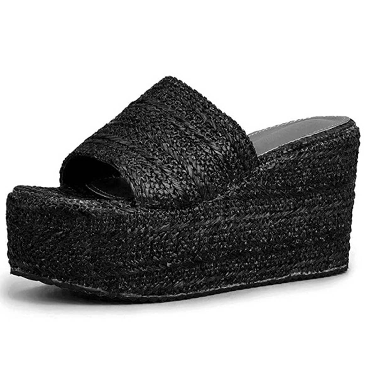 SANDAL AND SLIPPERS WITH THICK SOLES AND WEDGES