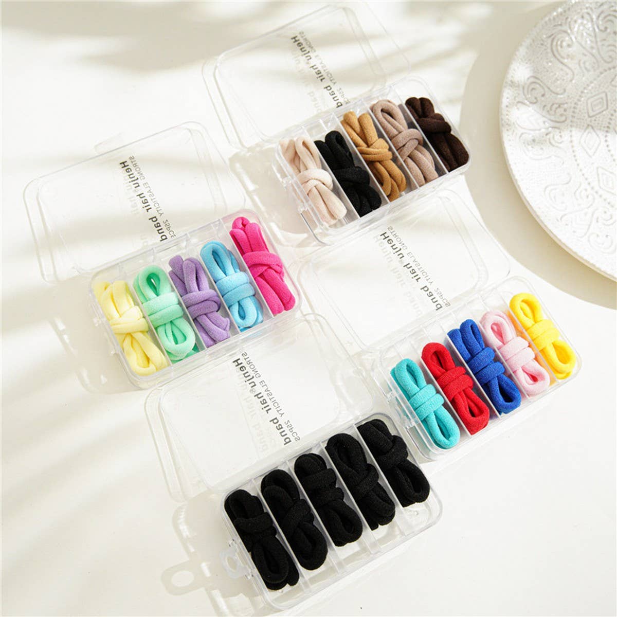 1BOX/25PCS ELASTIC HAIR TIES CANDY COLOR HAIRBANDA_CWAHA1109