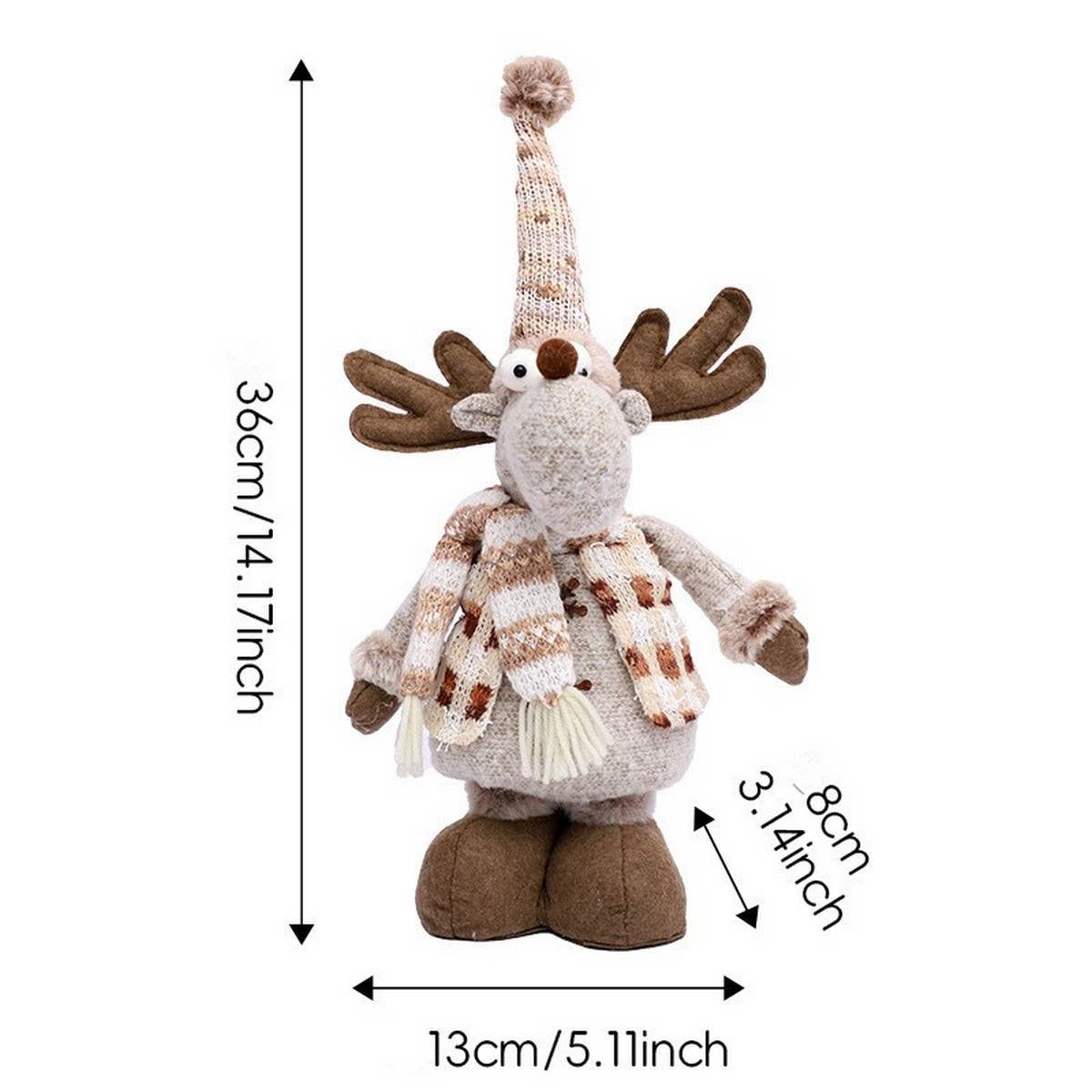 CWMM1739_Christmas Decorations Knitted Retractable Doll