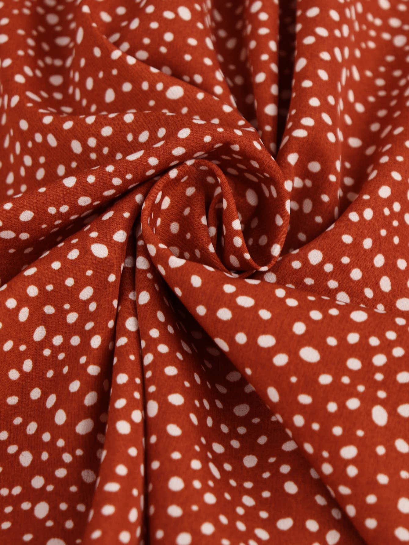 printed high-waisted loose V-neck short dress