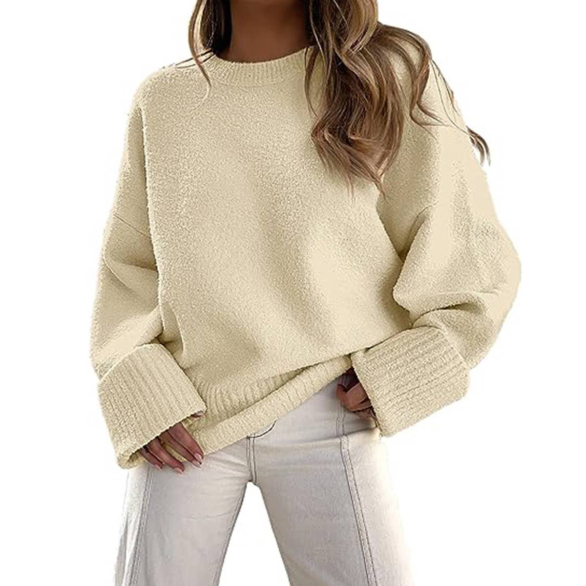 Everything goes with street style crew neck turtlenecks