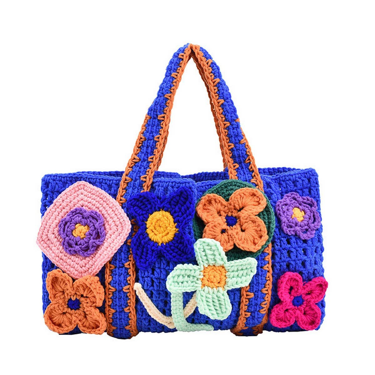 FLOWER PATTERN BAG MACARON HOLLOW HANDBAG_CWAB2406