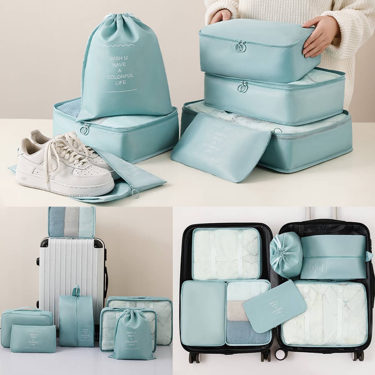 6/7-Piece Waterproof Travel Packing Cube Set_CWAB0542