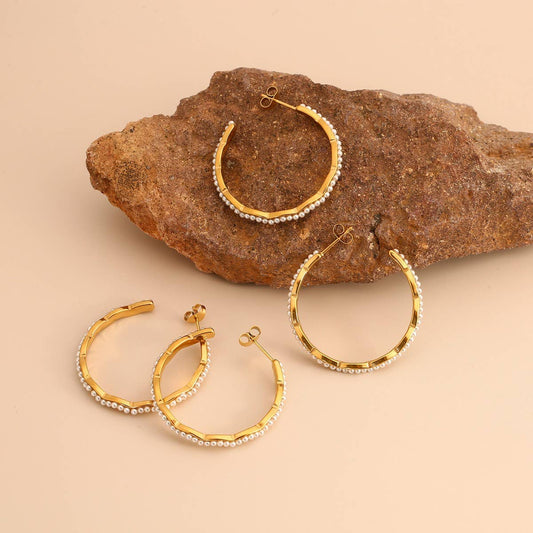 Pearl Stainless Steel Earrings Luxury Design_CWMM8898