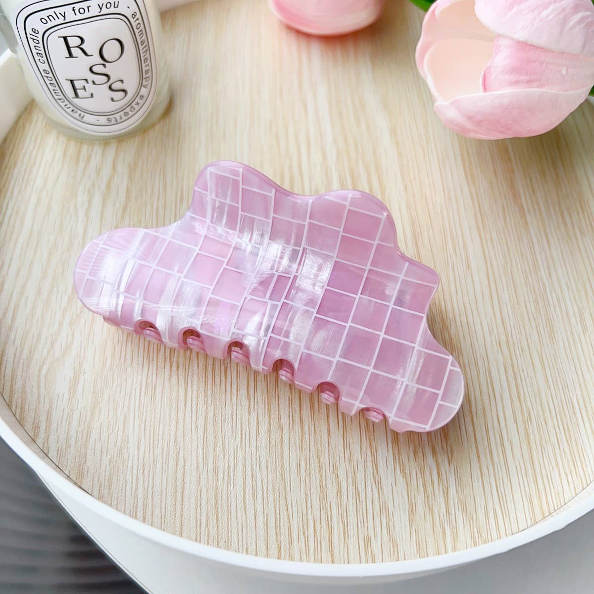 Colorful PVC Cloud Hair Claw ? Chic & Versatile