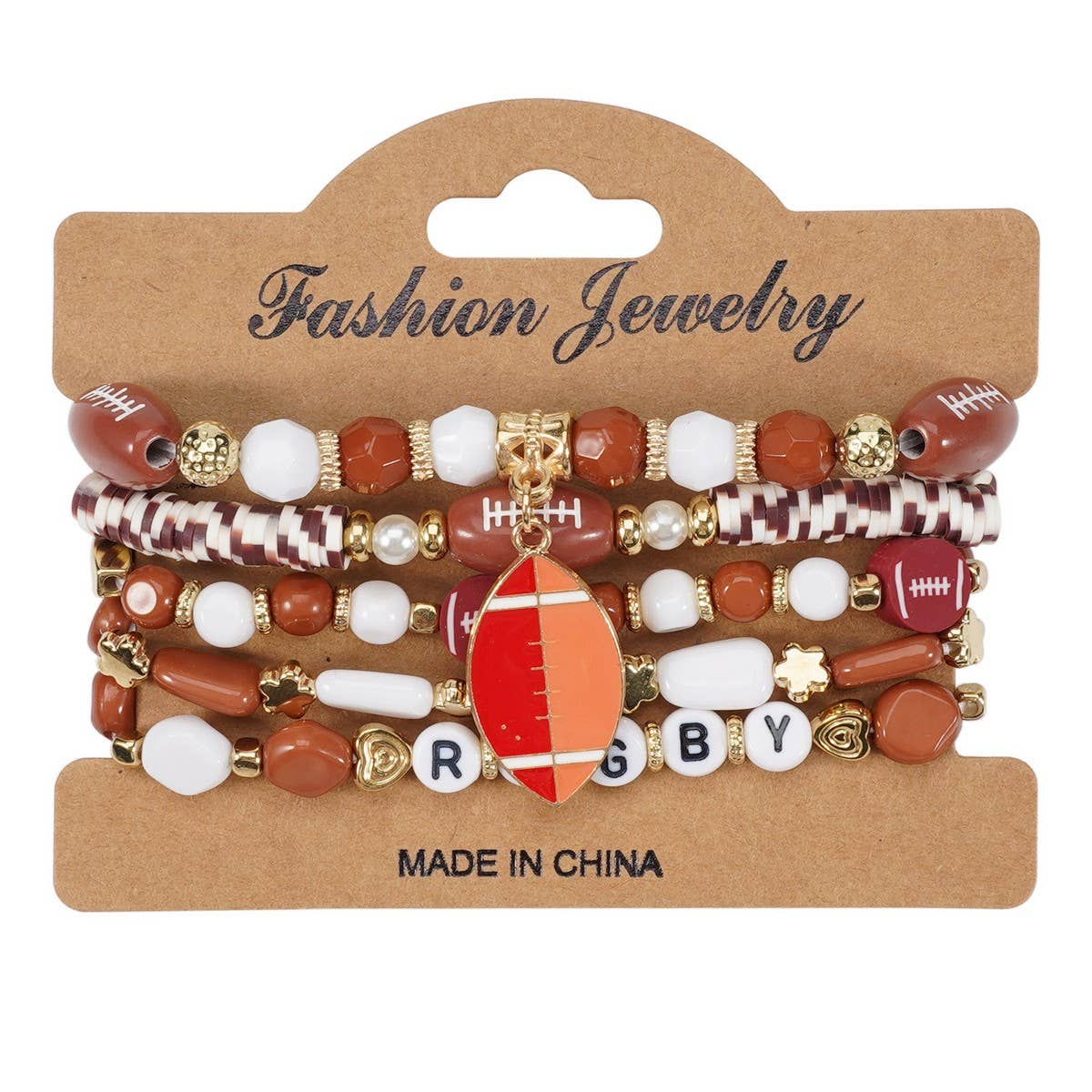 CWAJE05703_FOOTBALL GAME DAY BEADED MOM CHARM BRACELET