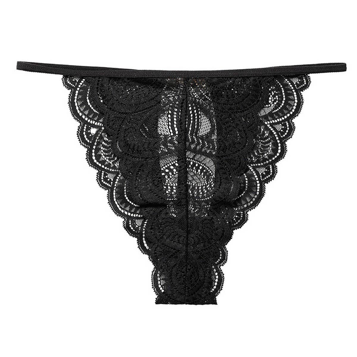 SEXY LACE HOLLOW MID WAIST TRIANGLE UNDERWEAR