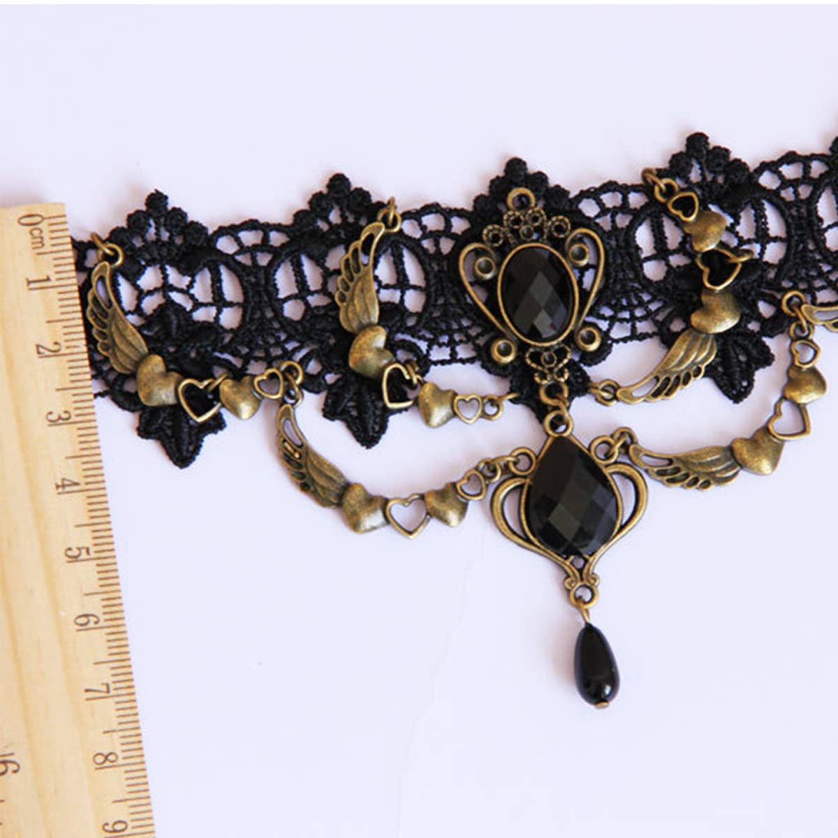 HALLOWEEN LACE GOTHIC PUNK SHORT NECKLACE COLLAR