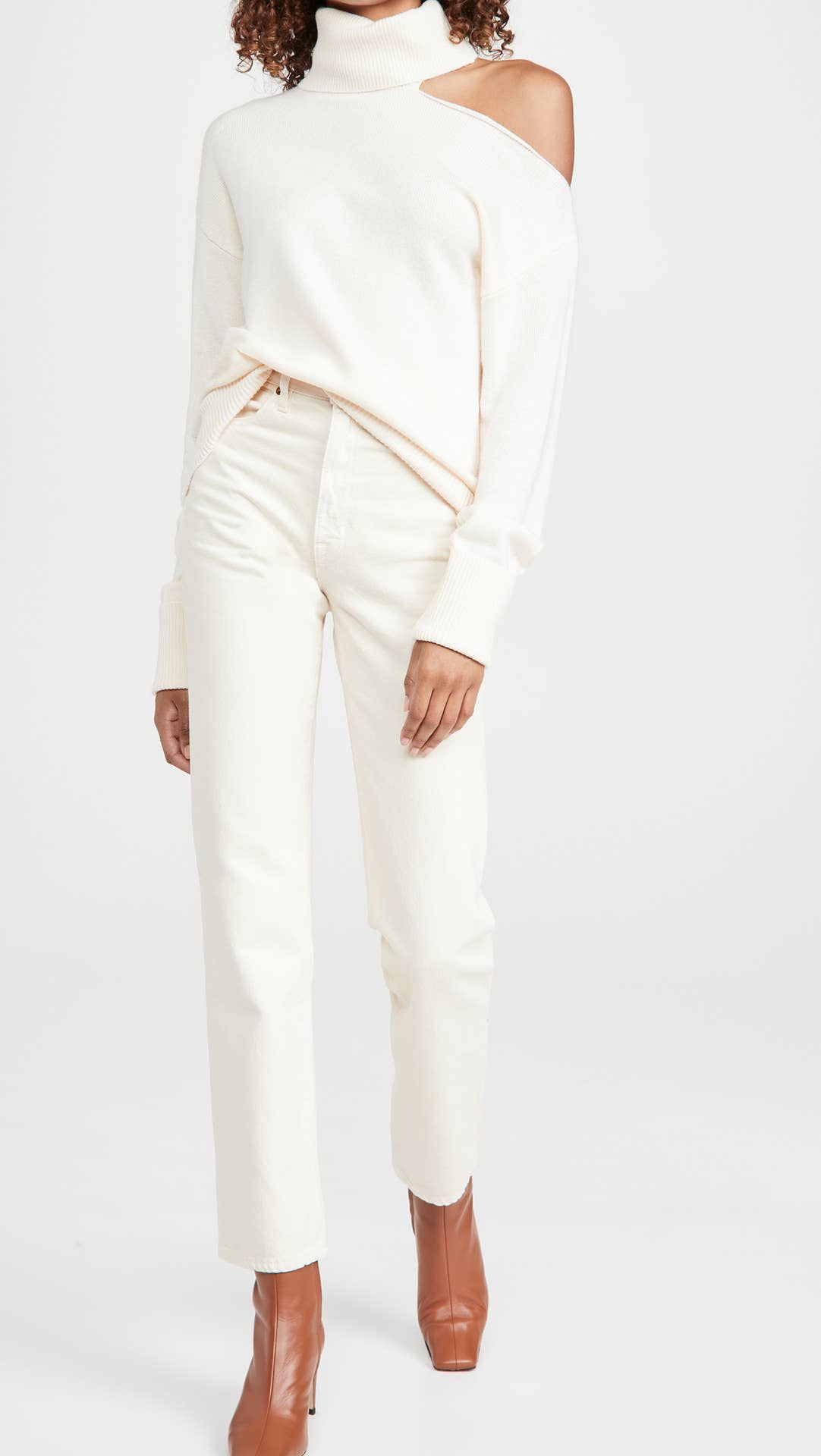 SEXY SWEATER WITH TWO LAPELS MISSING SHOULDERS