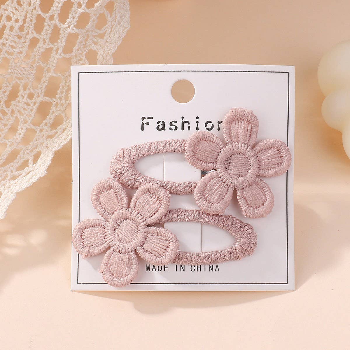 Fresh Daisy Five-Petal Flower Hair Clip Set