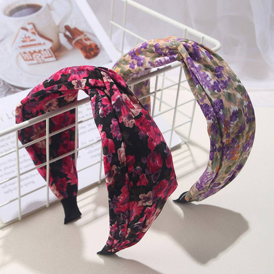 CROSS HEADBAND WIDE BRIM FABRIC HEADBAND_CWAHA1706