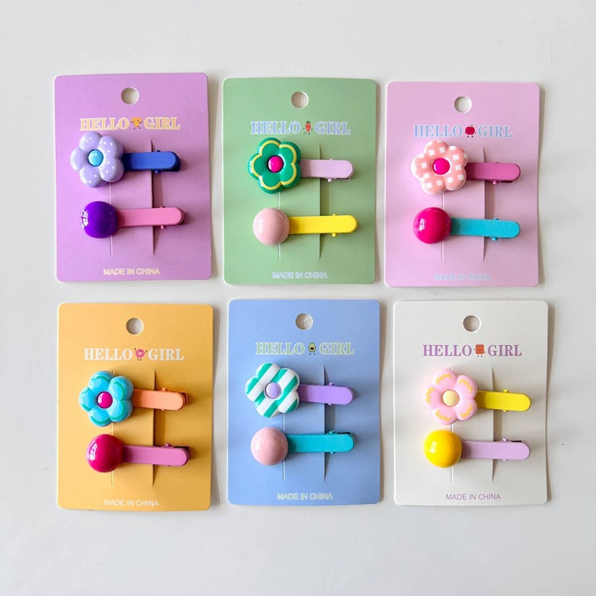 CHILDREN'S FLOWER ROUND BEAD HAIRPIN_CWAHA1821