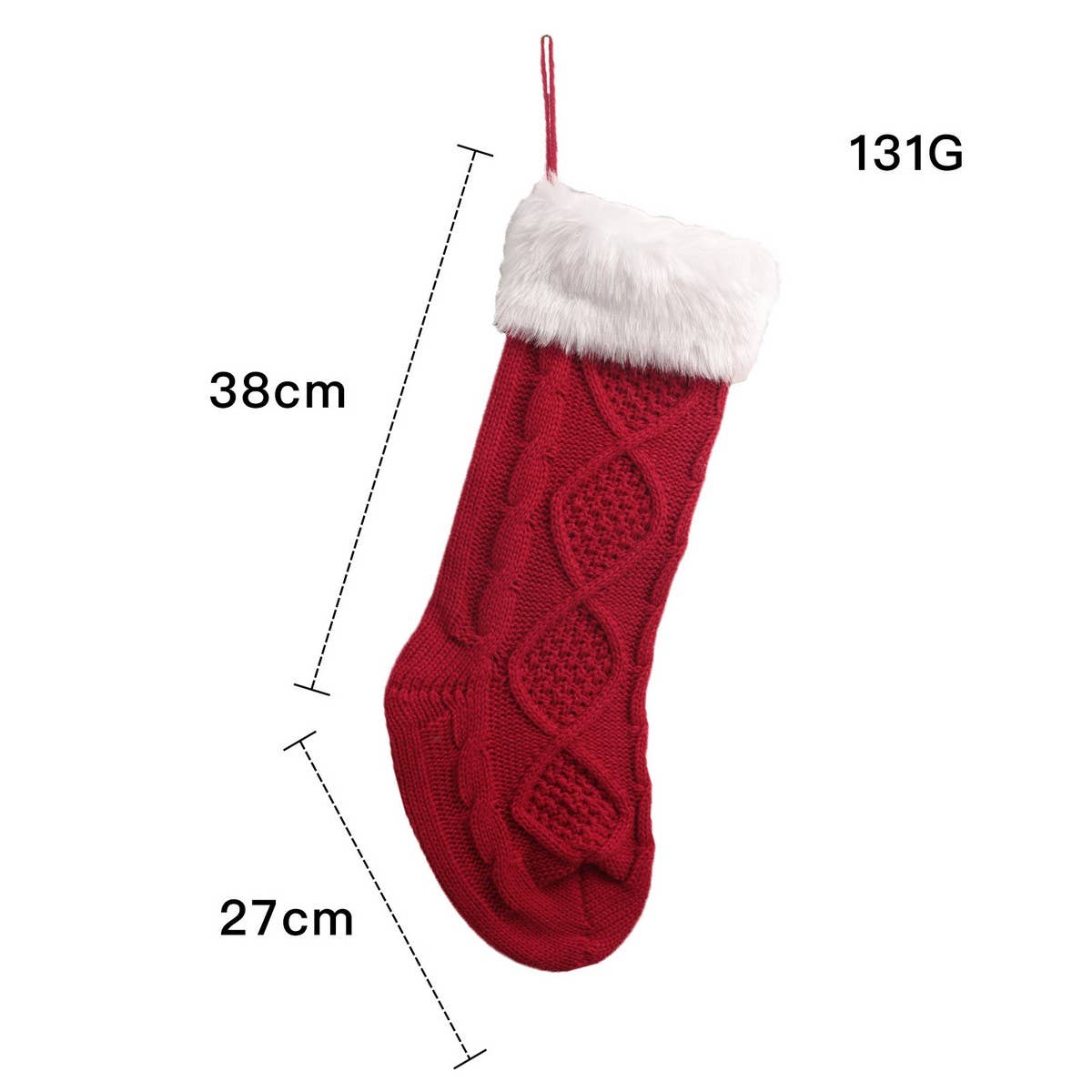 CWMS0926_Christmas Pendant Knitted Stocking Goodie Bag