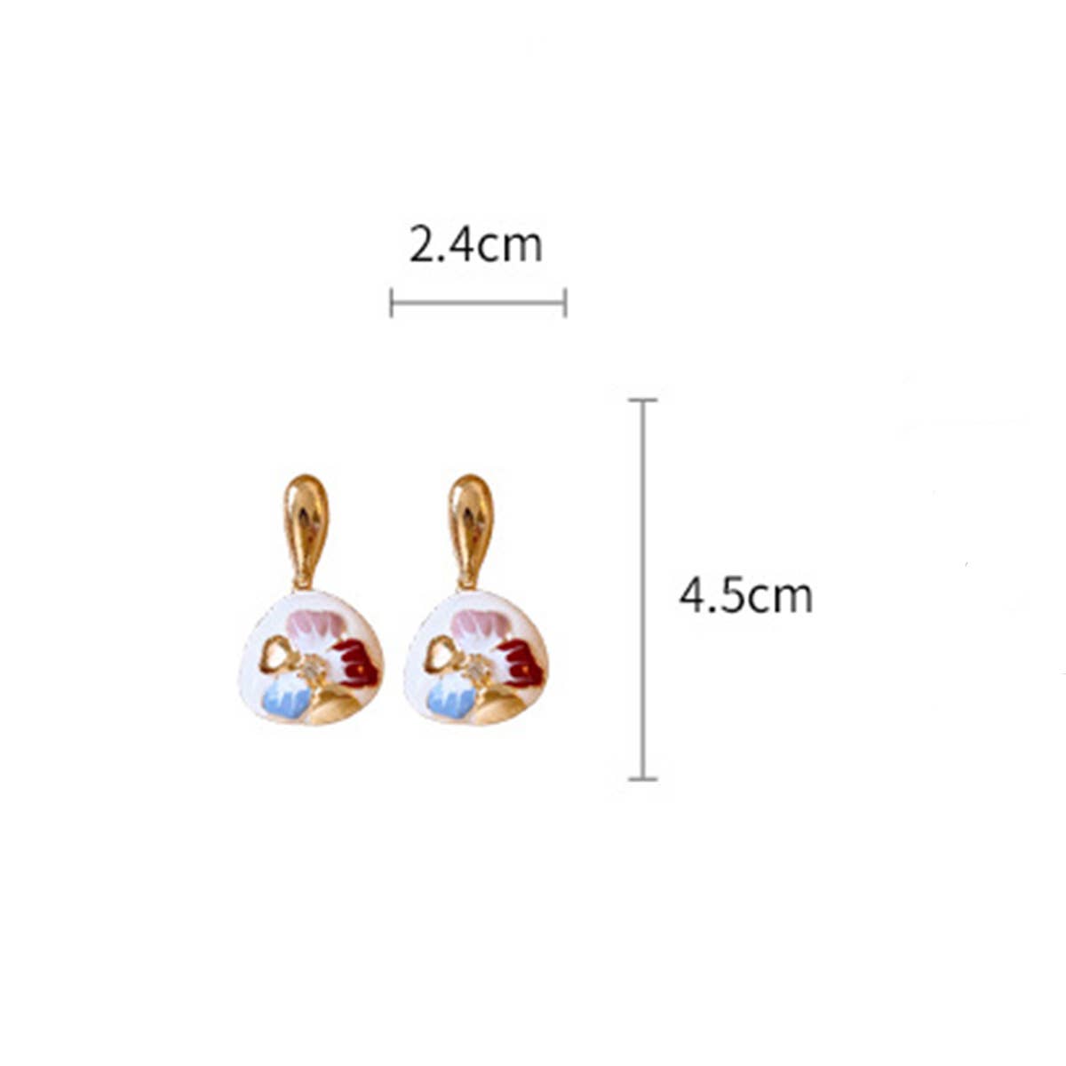 RETRO WATER DROP FLOWER PERSONALIZED EARRINGS