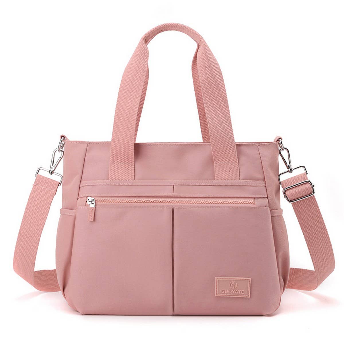 FASHION SOLID COLOR HANDBAG SHOULDER MESSENGER BAG_CWAB3445