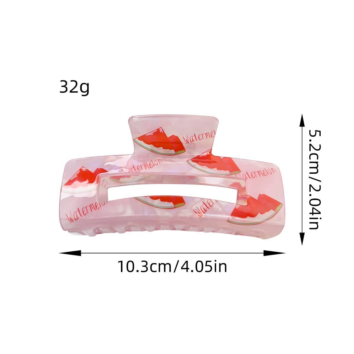 Iridescent Fruit Hair Claw, Sweet Candy Color Clip_CWAHA1577