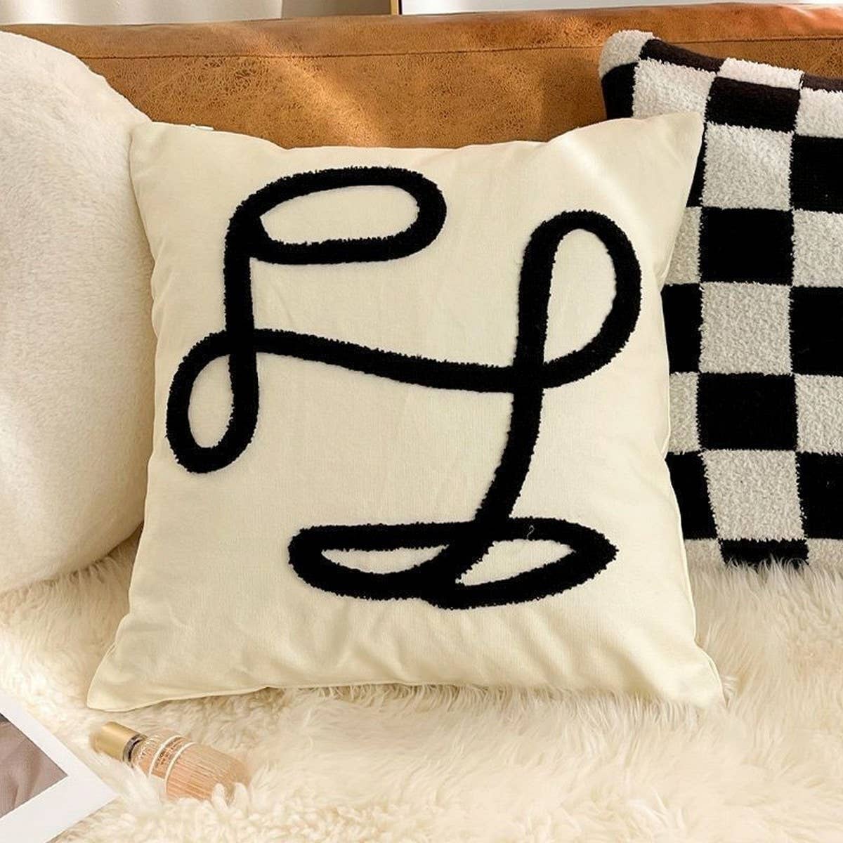 Boho Chic Tufted Tassel Throw Pillow Cover for Sofa_CWMM7702