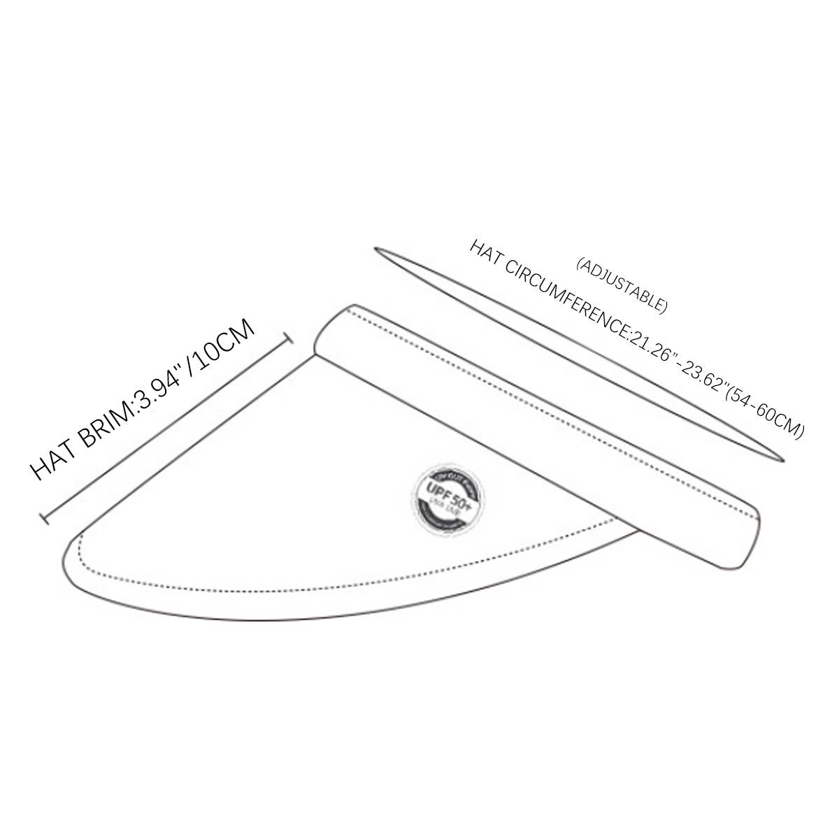 WOMEN SUMMER OUTDOOR ANTI-UV VISOR_CWAH1329