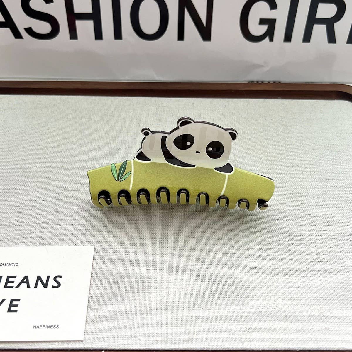 Panda Acetate Hair Claw ??Cute Chinese Style Clip_CWAHA5750