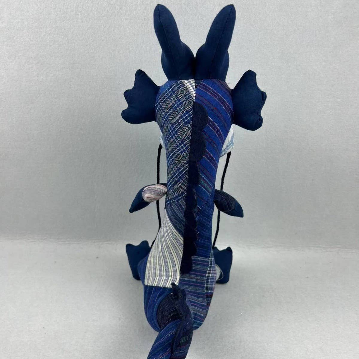 Handmade Indigo Patchwork Animal Doll