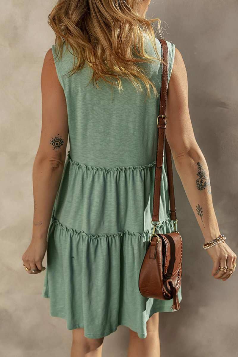 CWDSD5359_SUMMER LOOSE SLEEVELESS DRESS MID-LENGTH