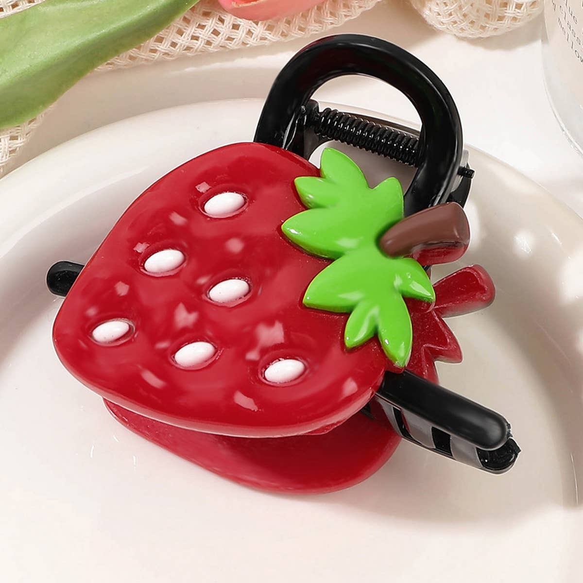 Fresh Fruit Shark Hair Claw for Bun,Cute Hair Clip_CWAHA1638