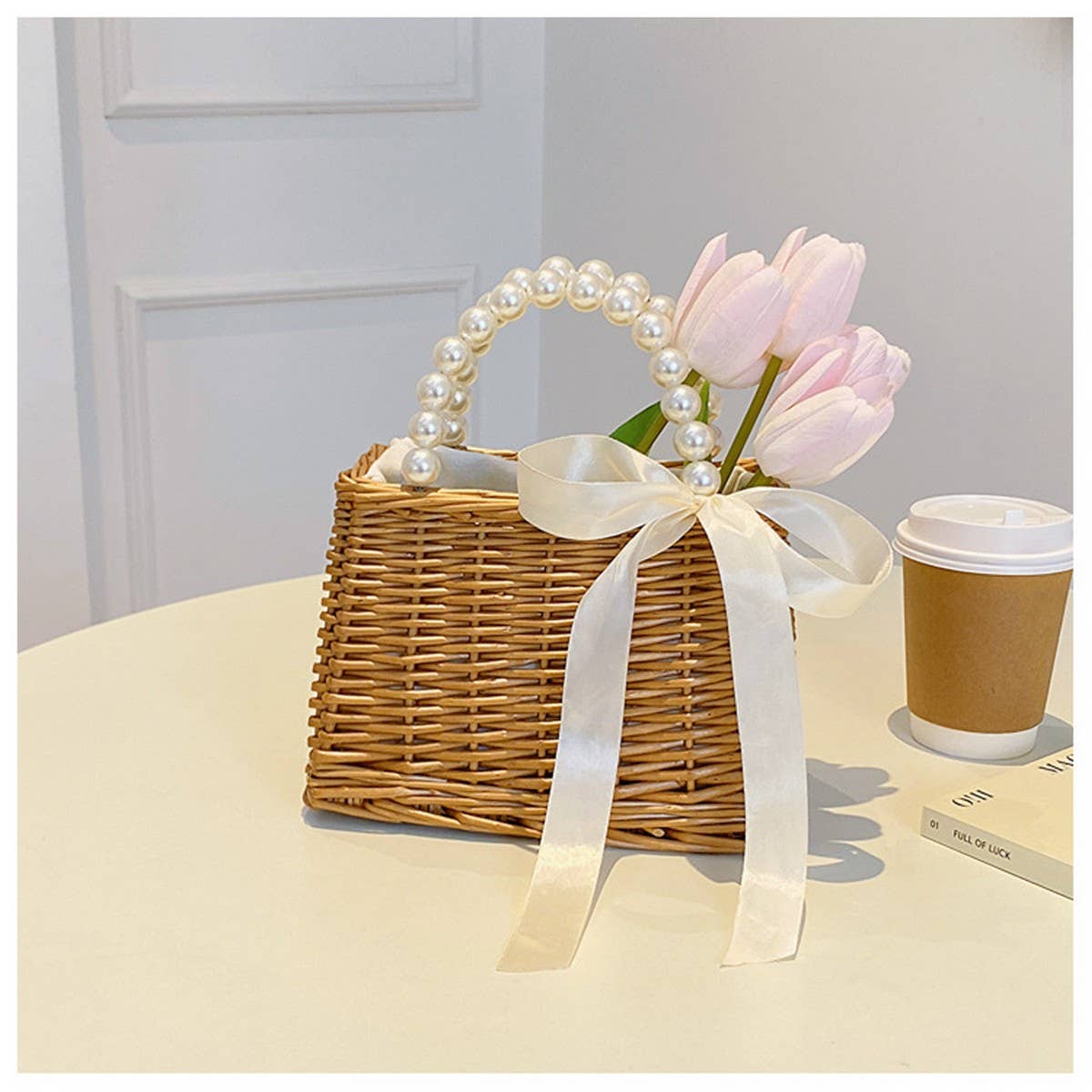 SIMPLE AND FASHIONABLE STRAW SMALL SQUARE BAG_CWAB2311