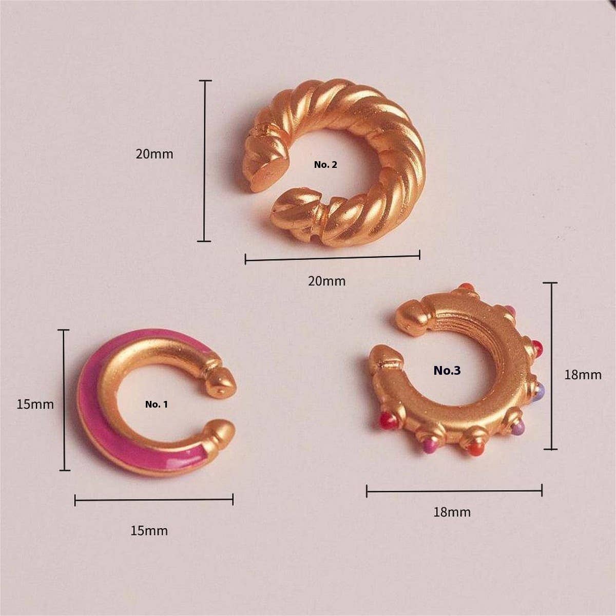 Dopamine Ring Stud Earrings Women Minimalist