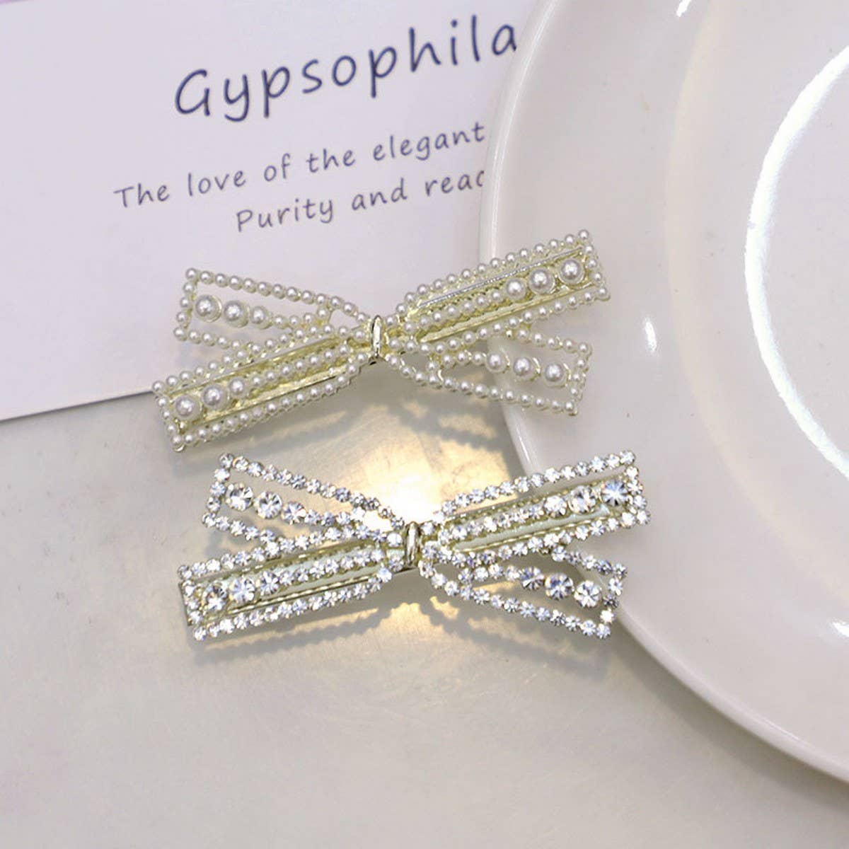 Full Rhinestone Hair Clip,Sparkly Side or Back Pin