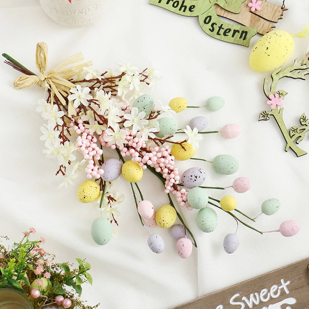 Seven-Color Easter Egg Party Wall Ornament_CWAJE05360