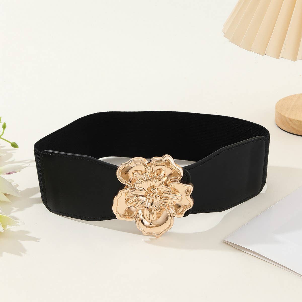 WOMEN THREE-DIMENSIONAL FLOWER WAIST BELT_CWABE0229