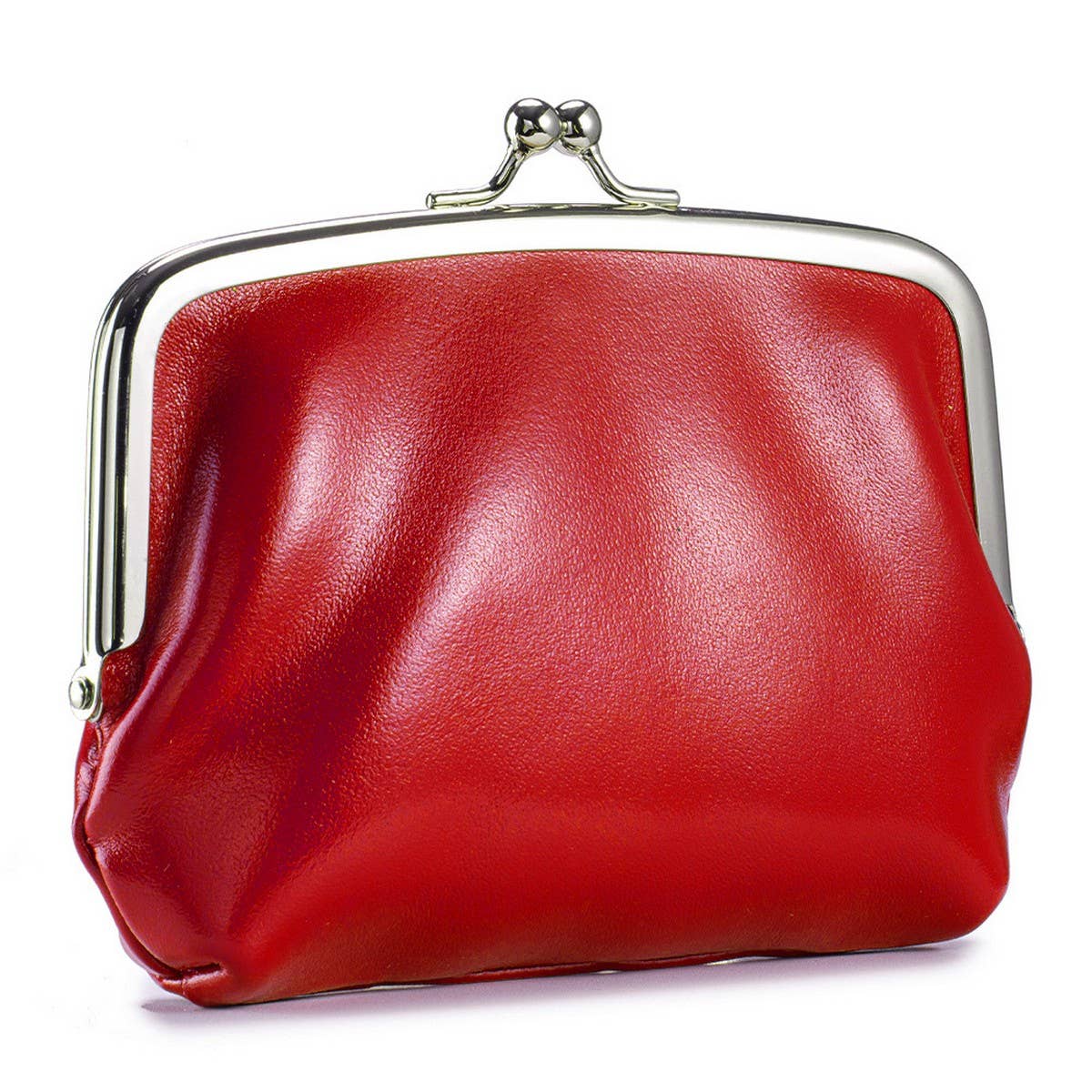 Vintage Leather Coin Wallet ? Double Clip Pouch_CUAB00386