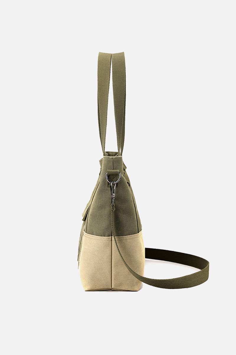BIG POCKET CANVAS CROSS BODY SHOPPER BAG_CUAB0098