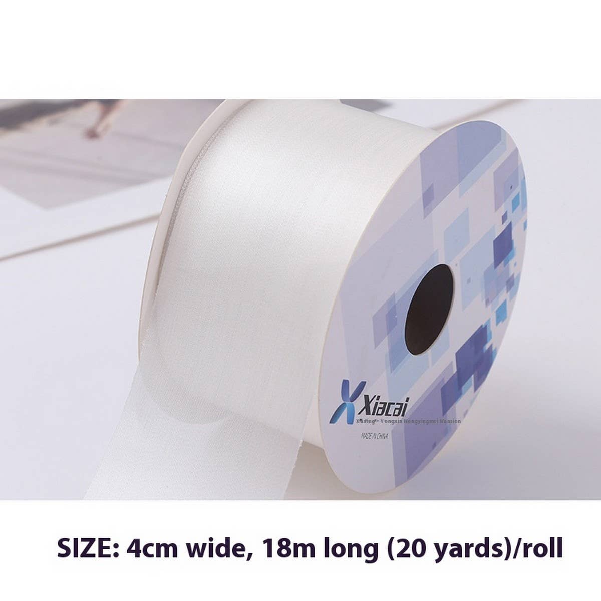 GOLD SATIN FROSTED RIBBON DECORATIVE RIBBON